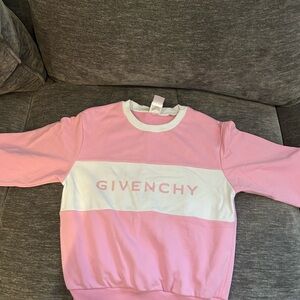 Givenchy Pink and White Logo Sweatshirt